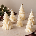 Pleated Christmas Tree Candle