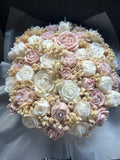 Pink & Ivory Candle Bouquet