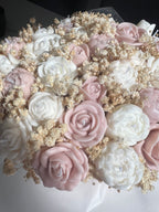 Pink & Ivory Candle Bouquet