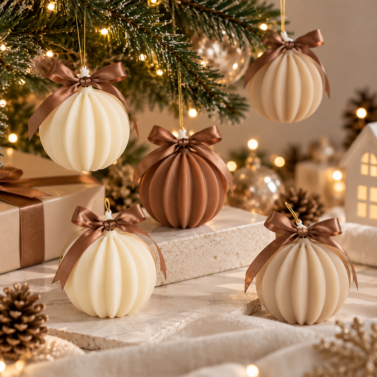 The Christmas Bauble Candle