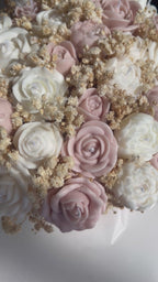 Pink & Ivory Candle Bouquet